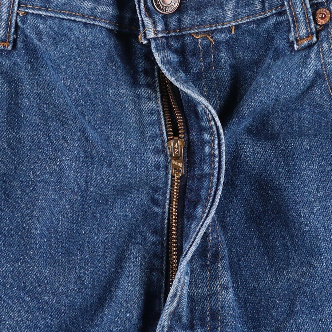 1970'S Levi's 505-0217 Late 66 Model, Button Back, Size 8, Tapered Denim Pants, Men's W37 (approx.), Vintage unclear blue type Vintage Second Hand