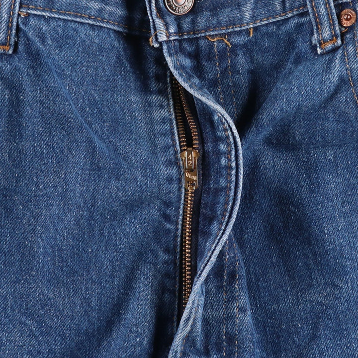 1970'S Levi's 505-0217 Late 66 Model, Button Back, Size 8, Tapered Denim Pants, Men's W37 (approx.), Vintage unclear blue type Vintage Second Hand