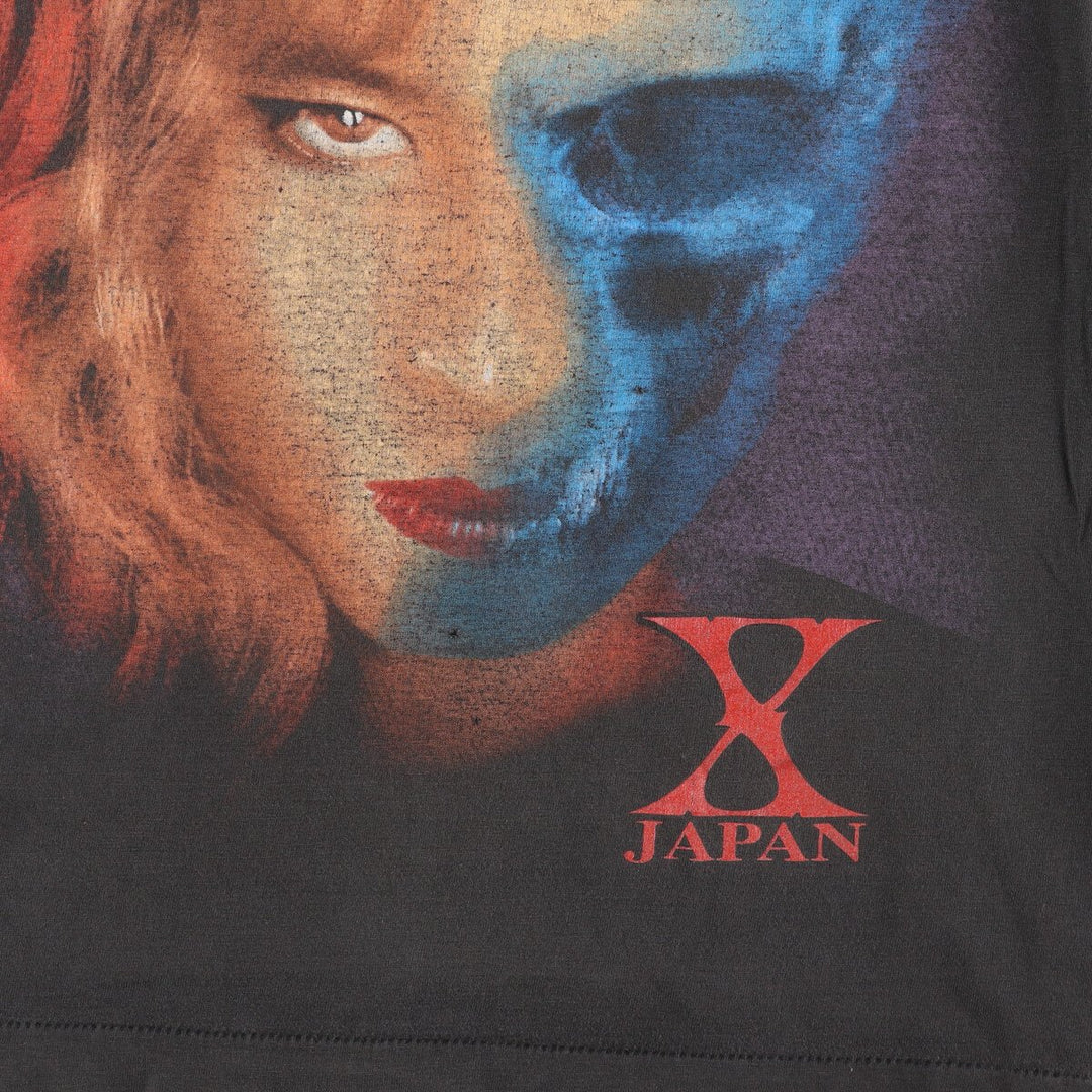 90'S X JAPAN YOSHIKI Band T-shirt Band Tee Men's S Vintage /eva000961