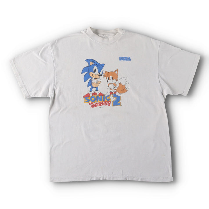 90'S SEGA Sonic the Hedgehog 2 Movie T-shirt Men's L Vintage /eva000980