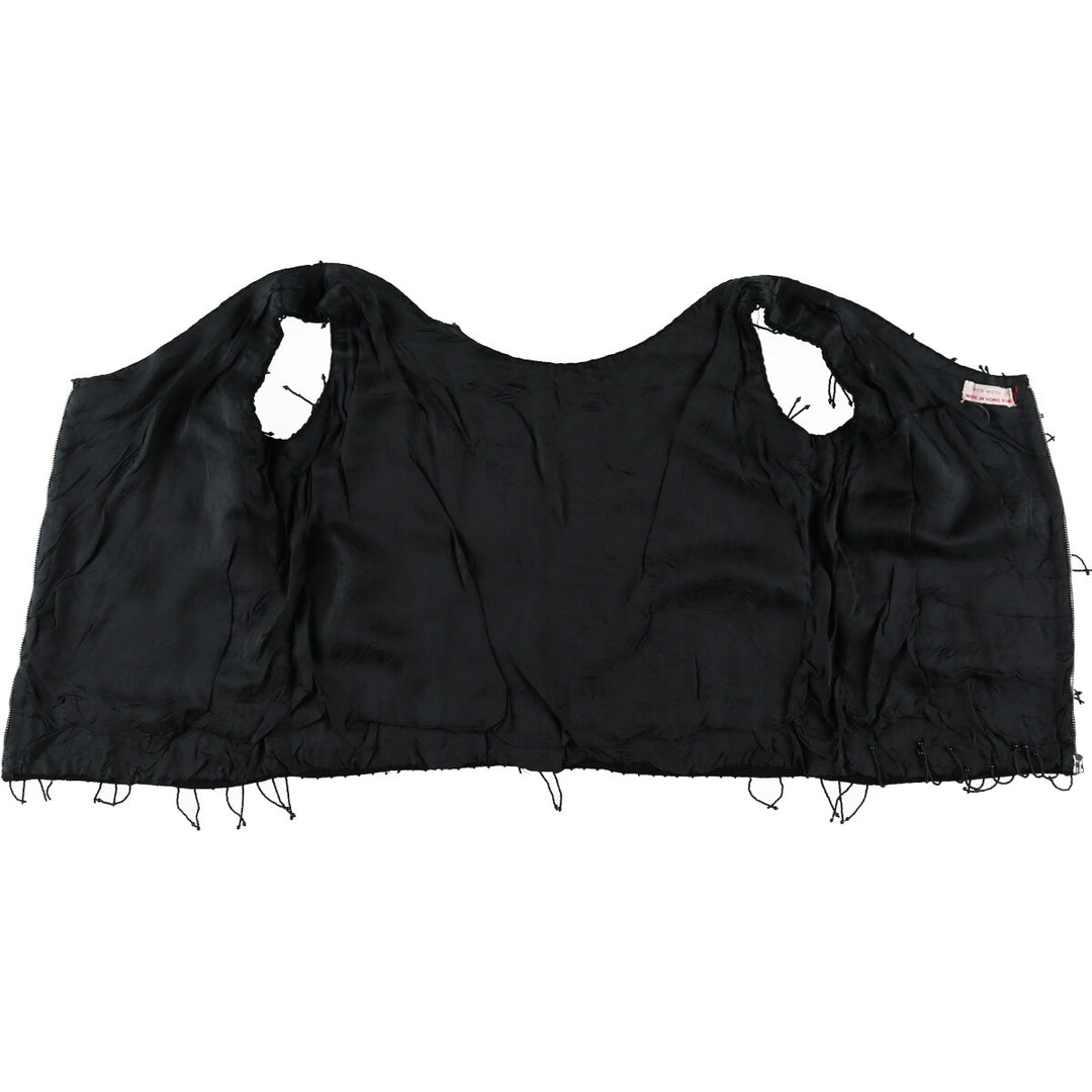 Vintage 50s-60'S Sequin Bead Embroidery Tank Top for Women (Small) /eva001395