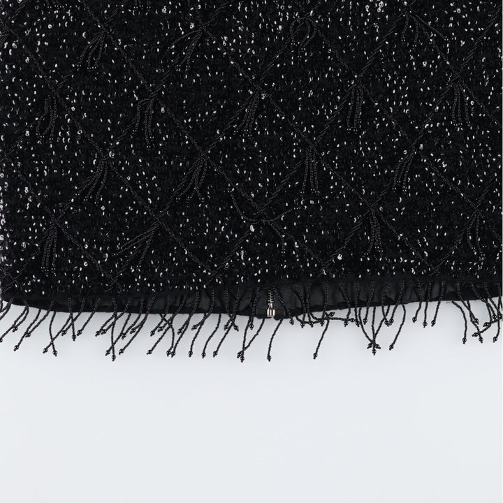 Vintage 50s-60'S Sequin Bead Embroidery Tank Top for Women (Small) /eva001395