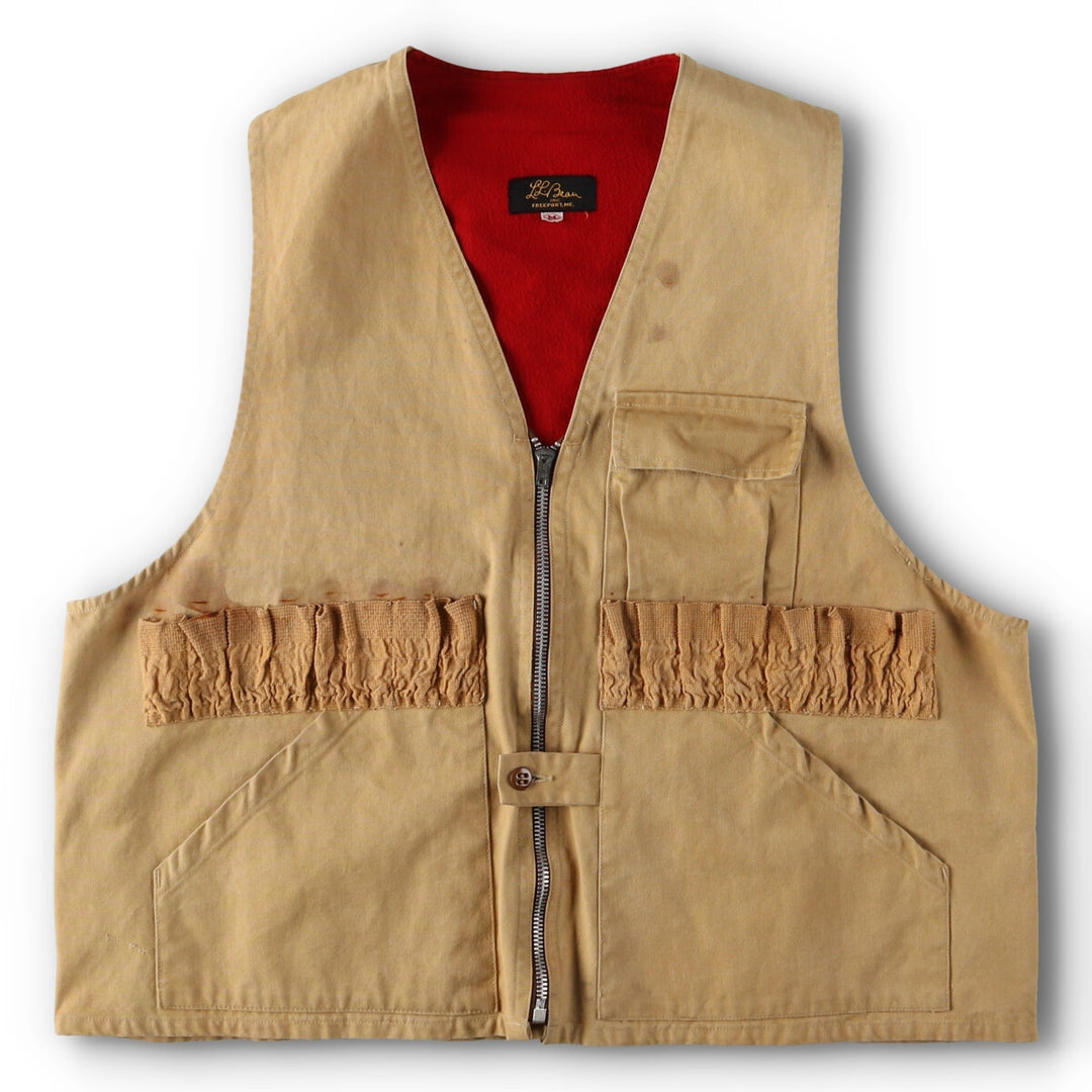 50'S LLBean Cursive Tag Duck Hunting Vest Men's M Vintage /eva003005