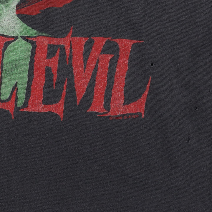 80's BG SLAYER ROOT OF ALL EVIL Band T-shirt, Band Tee, Men's XL, Vintage /eva003008