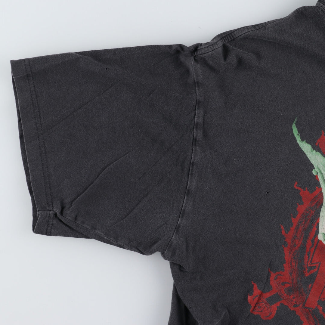 80's BG SLAYER ROOT OF ALL EVIL Band T-shirt, Band Tee, Men's XL, Vintage /eva003008