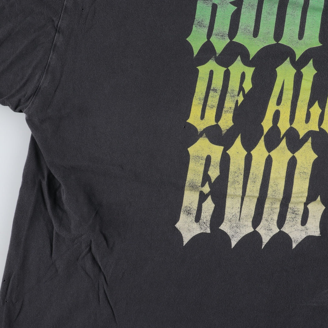 80's BG SLAYER ROOT OF ALL EVIL Band T-shirt, Band Tee, Men's XL, Vintage /eva003008