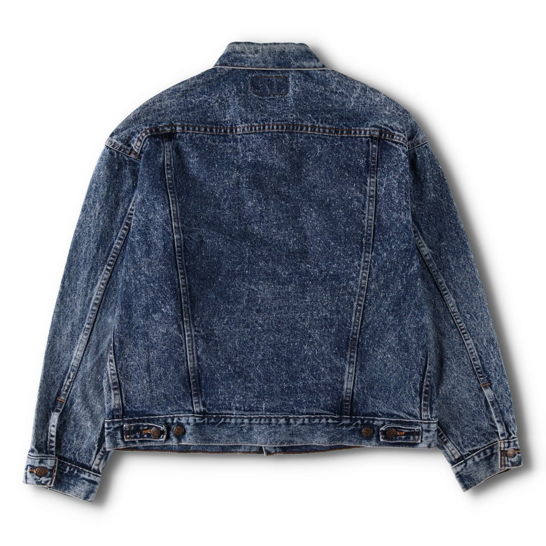1990'S Levi's 70507 Galactic Wash Denim Jacket, Made in USA, Men's Size L (approx.), Vintage cotton blue type Vintage Second Hand