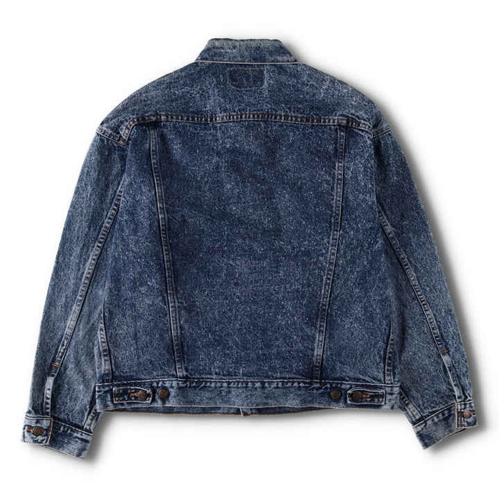 1990'S Levi's 70507 Galactic Wash Denim Jacket, Made in USA, Men's Size L (approx.), Vintage cotton blue type Vintage Second Hand