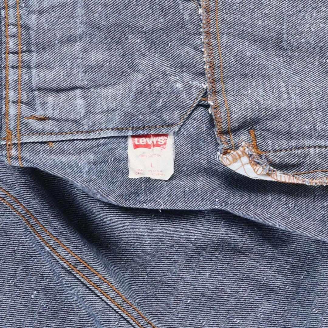 1990'S Levi's 70507 Galactic Wash Denim Jacket, Made in USA, Men's Size L (approx.), Vintage cotton blue type Vintage Second Hand