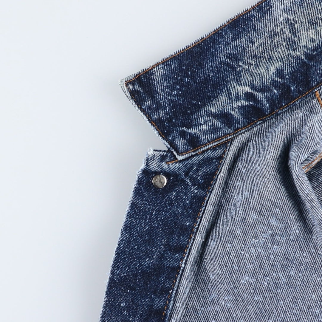 1990'S Levi's 70507 Galactic Wash Denim Jacket, Made in USA, Men's Size L (approx.), Vintage cotton blue type Vintage Second Hand