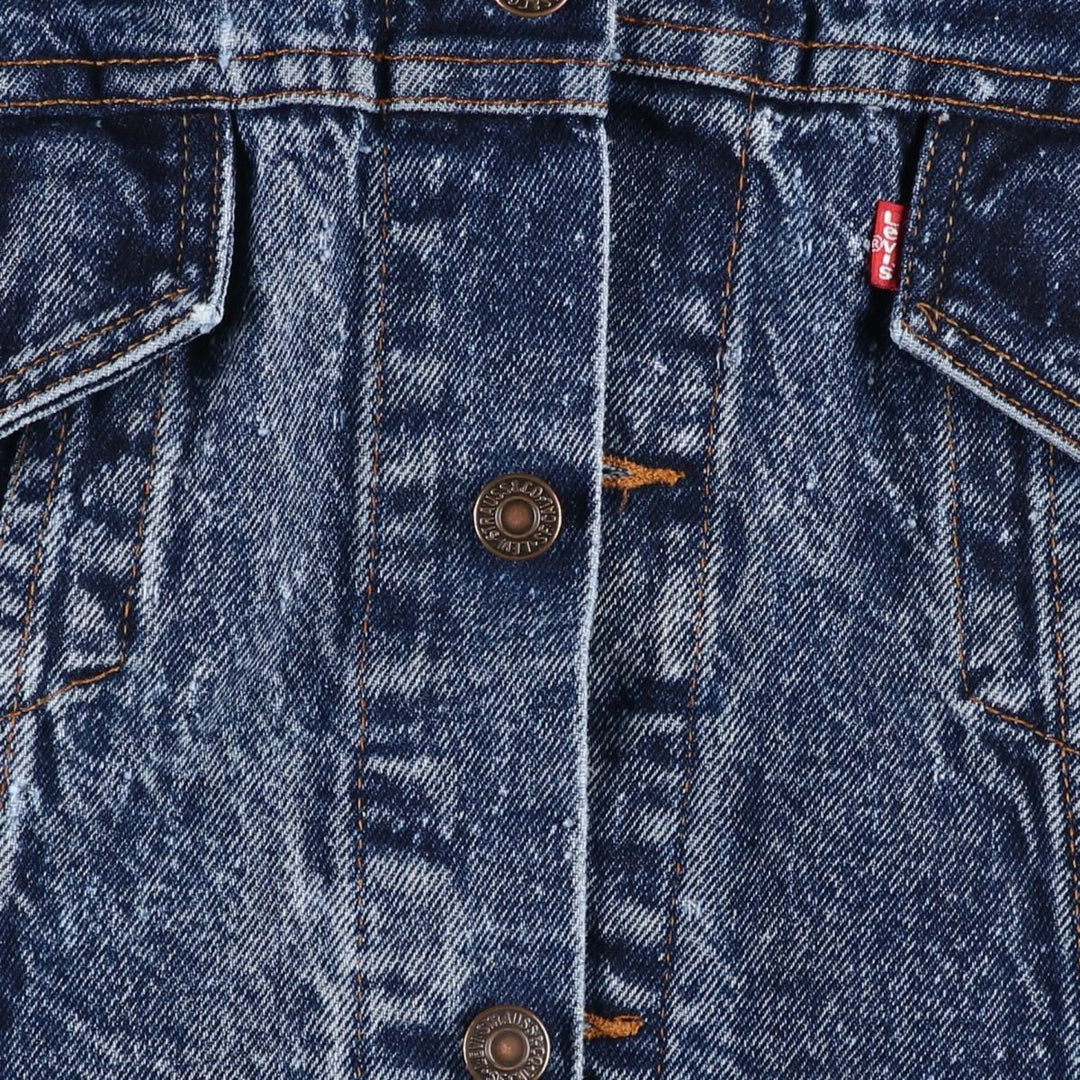 1990'S Levi's 70507 Galactic Wash Denim Jacket, Made in USA, Men's Size L (approx.), Vintage cotton blue type Vintage Second Hand