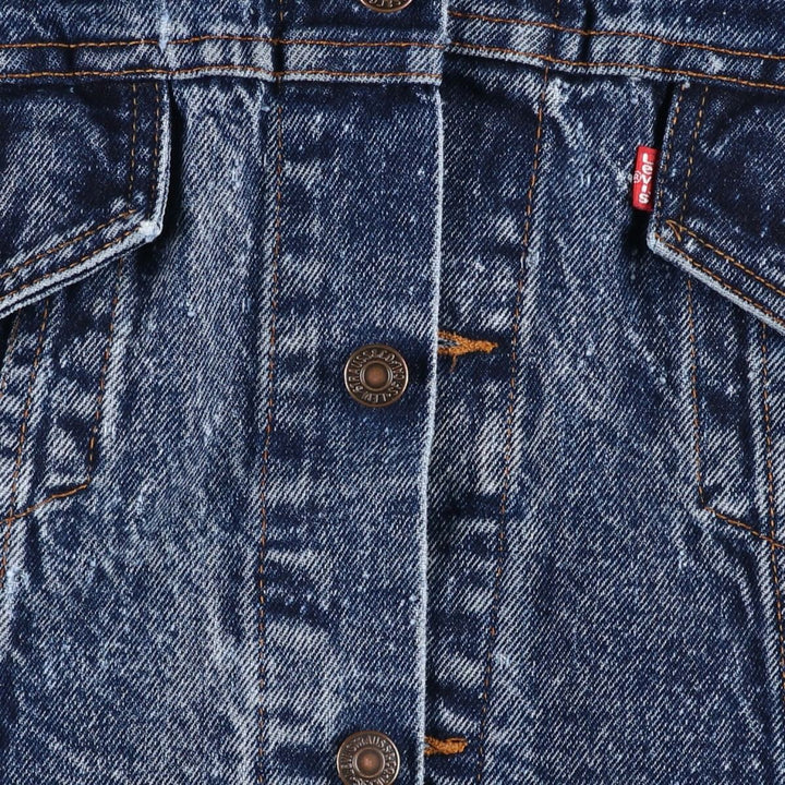1990'S Levi's 70507 Galactic Wash Denim Jacket, Made in USA, Men's Size L (approx.), Vintage cotton blue type Vintage Second Hand
