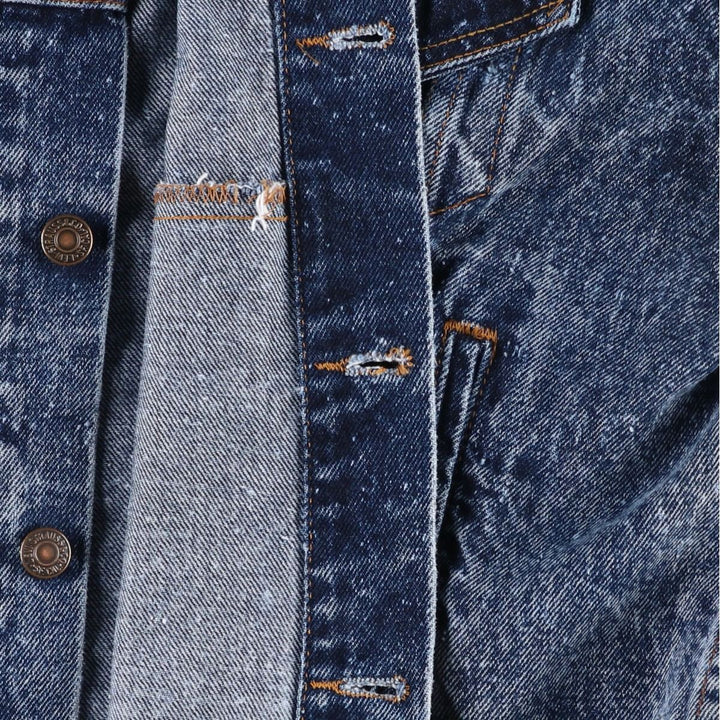 1990'S Levi's 70507 Galactic Wash Denim Jacket, Made in USA, Men's Size L (approx.), Vintage cotton blue type Vintage Second Hand