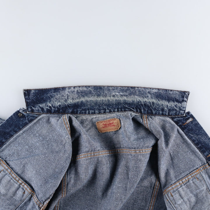 1990'S Levi's 70507 Galactic Wash Denim Jacket, Made in USA, Men's Size L (approx.), Vintage cotton blue type Vintage Second Hand