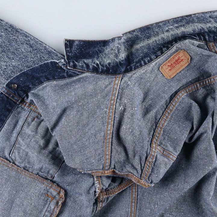 1990'S Levi's 70507 Galactic Wash Denim Jacket, Made in USA, Men's Size L (approx.), Vintage cotton blue type Vintage Second Hand