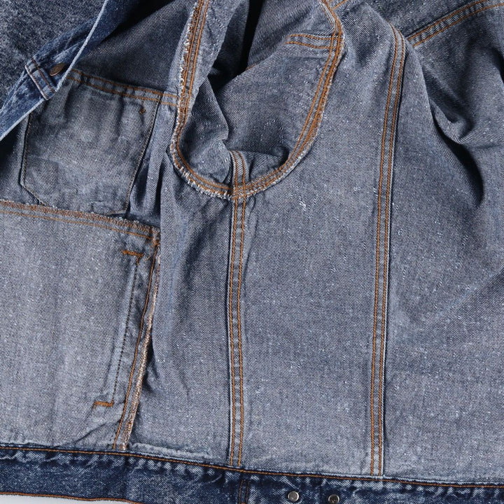 1990'S Levi's 70507 Galactic Wash Denim Jacket, Made in USA, Men's Size L (approx.), Vintage cotton blue type Vintage Second Hand