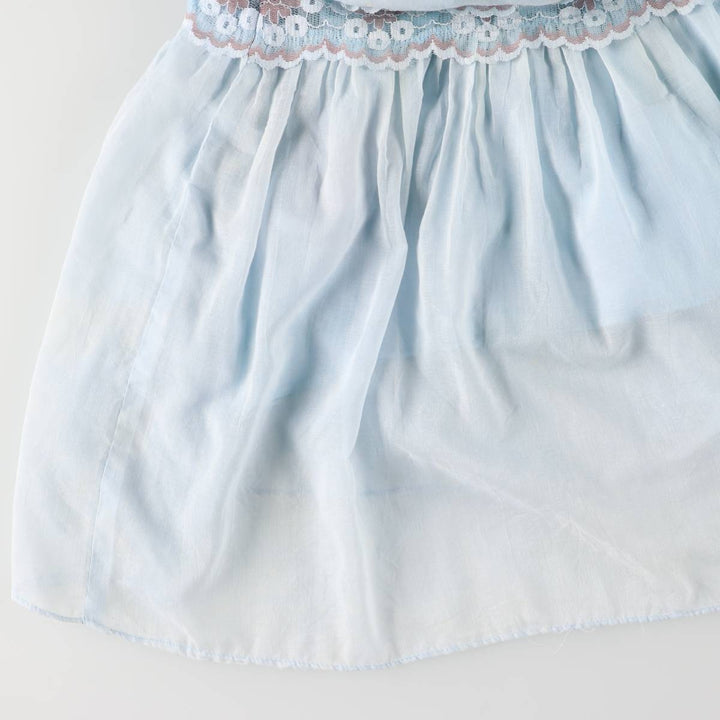 Vintage 1970'S Gunne Sax Jessica ruffled maxi dress with long sleeves, size M. polyester Blue type light blue Vintage Second Hand