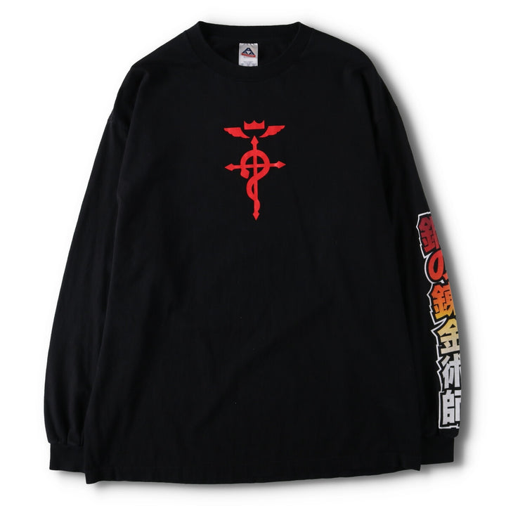 00'S ALSTYLE APPAREL and ACTIVEWEAR Fullmetal Alchemist Character Print Long T-Shirt Long T Men's XL equivalent /eva003203