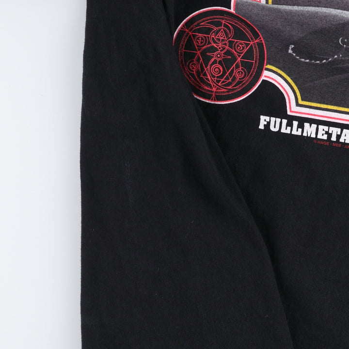 00'S ALSTYLE APPAREL and ACTIVEWEAR Fullmetal Alchemist Character Print Long T-Shirt Long T Men's XL equivalent /eva003203