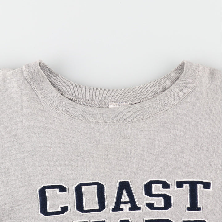 90'S Champion Reverse Weave COAST GUARD Sweatshirt, Men's XL Size Vintage /eva003240