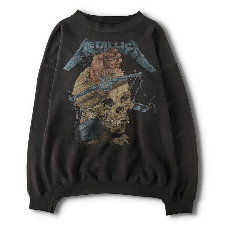 90'S Metallica Album AND JUSTICE FOR ALL Band Sweatshirt Trainer Men's L Size Vintage /eva003245