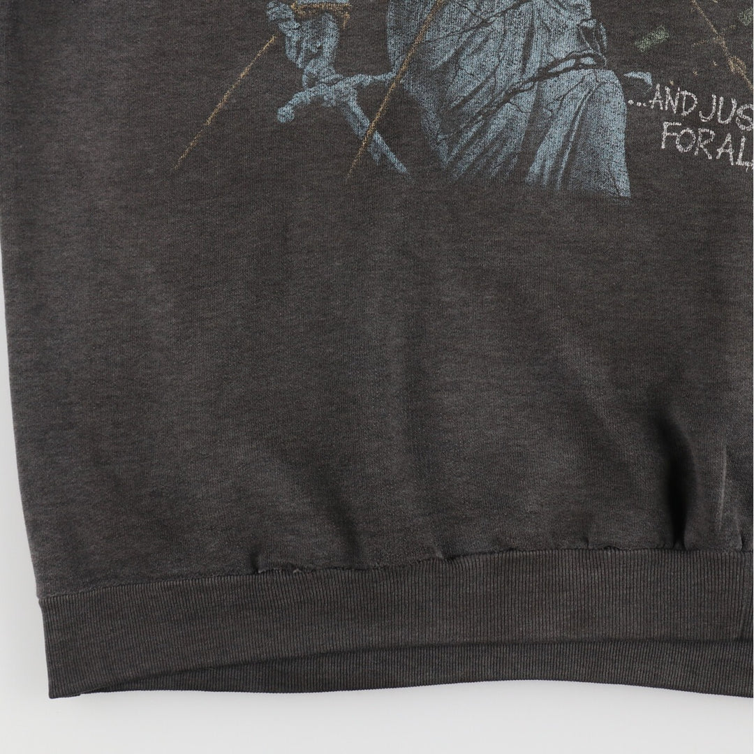 90'S Metallica Album AND JUSTICE FOR ALL Band Sweatshirt Trainer Men's L Size Vintage /eva003245