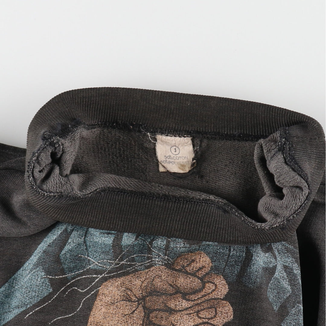 90'S Metallica Album AND JUSTICE FOR ALL Band Sweatshirt Trainer Men's L Size Vintage /eva003245