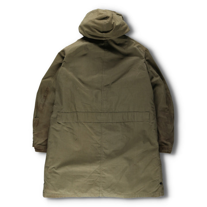 1940'S US military genuine M-47 field parka with liner, mod coat, made in USA, MEDIUM, men's M equivalent, vintage unclear Khaki type sage green Vintage Second Hand