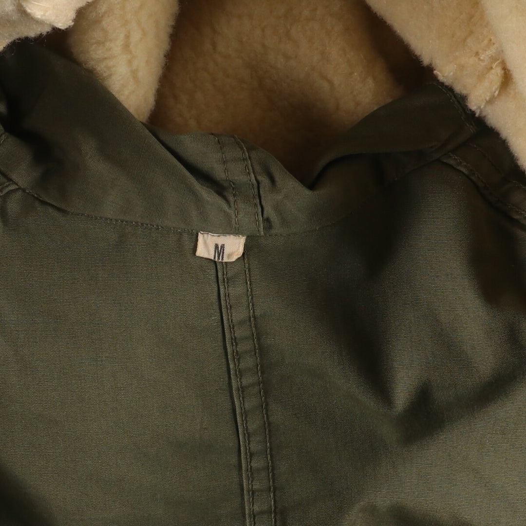 1940'S US military genuine M-47 field parka with liner, mod coat, made in USA, MEDIUM, men's M equivalent, vintage unclear Khaki type sage green Vintage Second Hand