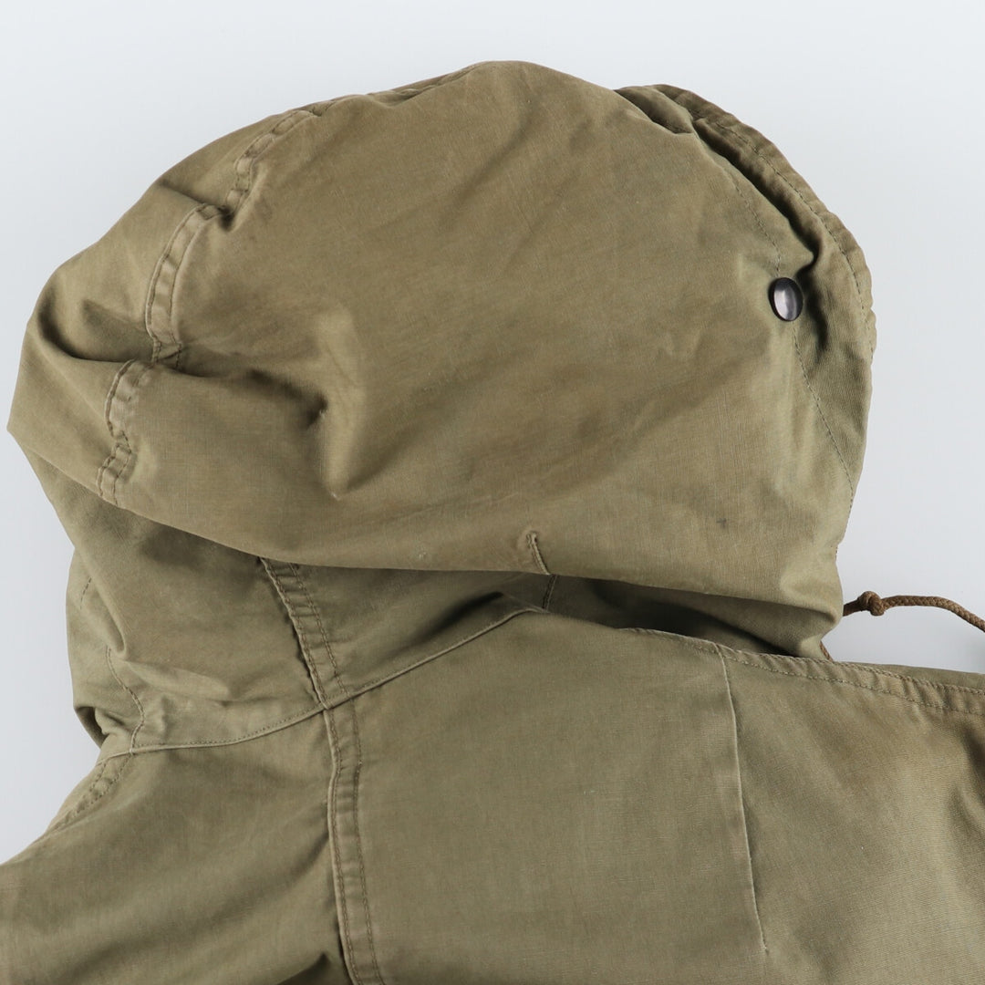 1940'S US military genuine M-47 field parka with liner, mod coat, made in USA, MEDIUM, men's M equivalent, vintage unclear Khaki type sage green Vintage Second Hand