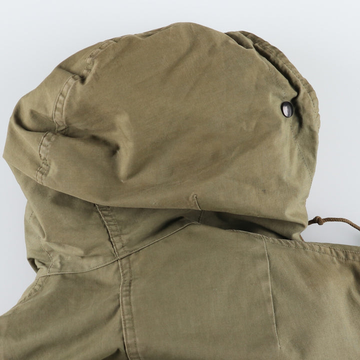 1940'S US military genuine M-47 field parka with liner, mod coat, made in USA, MEDIUM, men's M equivalent, vintage unclear Khaki type sage green Vintage Second Hand