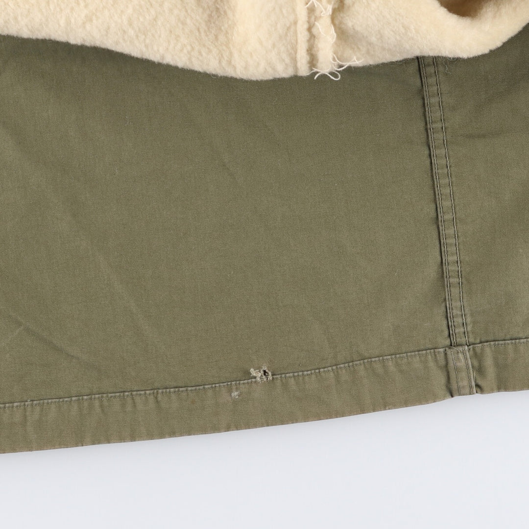 1940'S US military genuine M-47 field parka with liner, mod coat, made in USA, MEDIUM, men's M equivalent, vintage unclear Khaki type sage green Vintage Second Hand