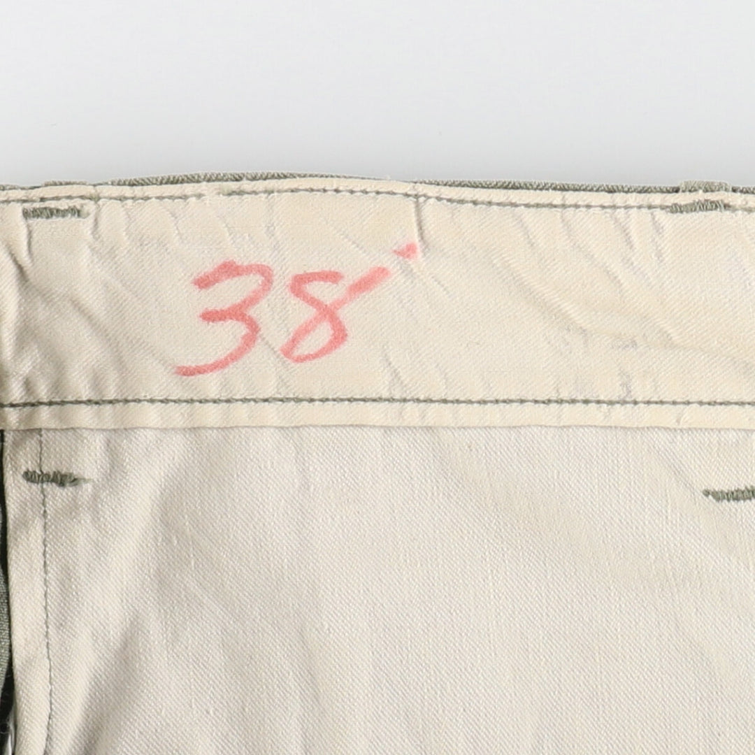 Big size 1940'S US Army genuine M-42 HBT military pants made in USA 40x31 equivalent to men's w40 /eva003292