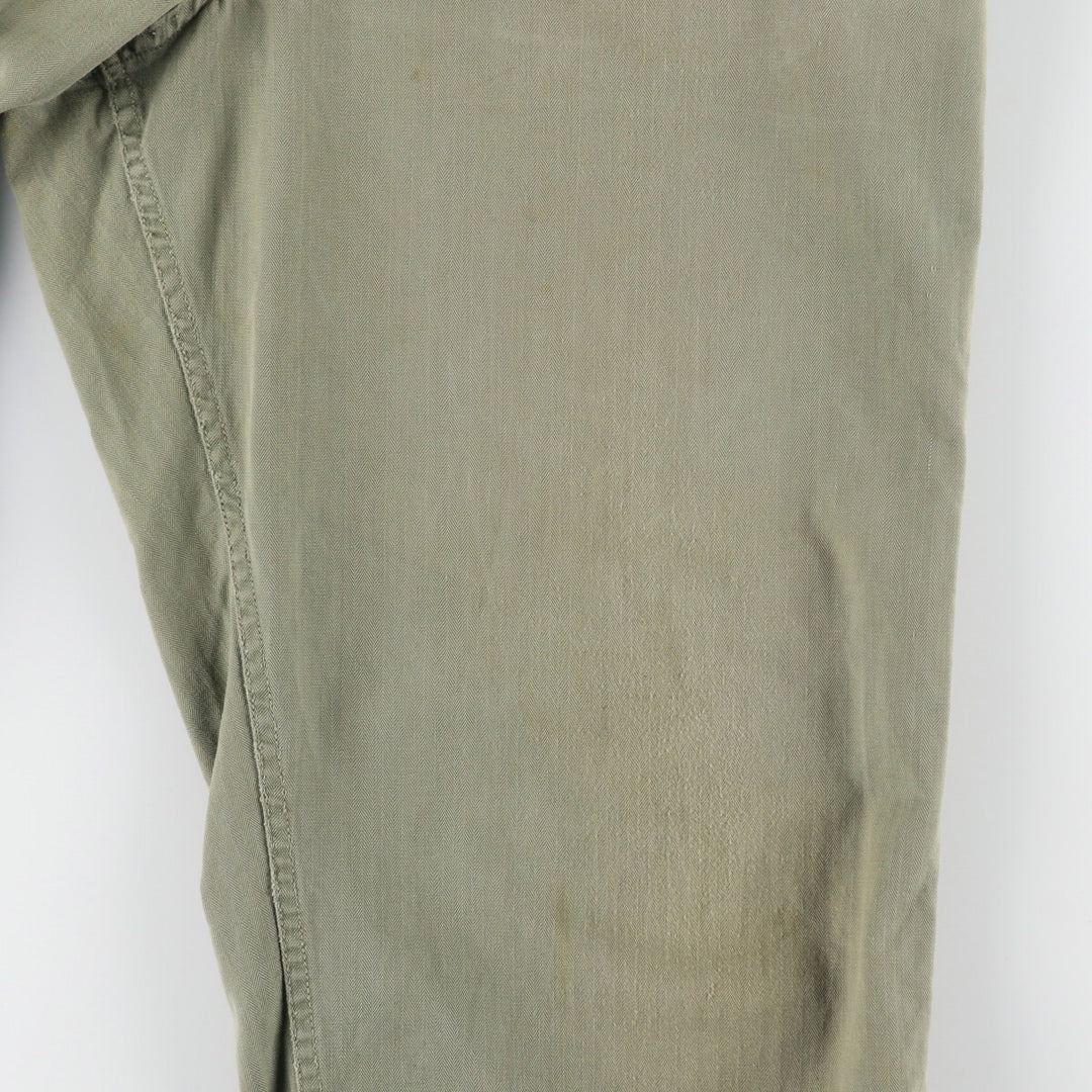 Big size 1940'S US Army genuine M-42 HBT military pants made in USA 40x31 equivalent to men's w40 /eva003292