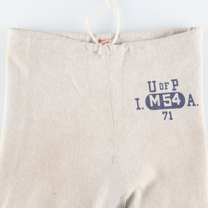 70'S Champion Reverse Weave Single Color Tag Sweatpants Made in USA Men's M Vintage /eva003294