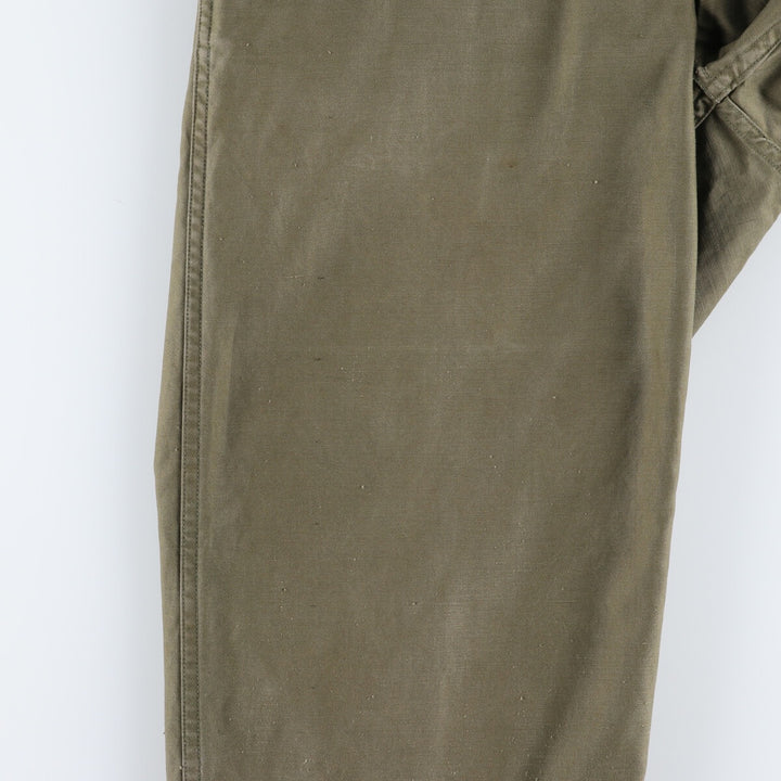 1940'S US Army genuine M-43 military field pants, trousers, made in USA, 32x32, men's w31 equivalent, vintage /eva003297