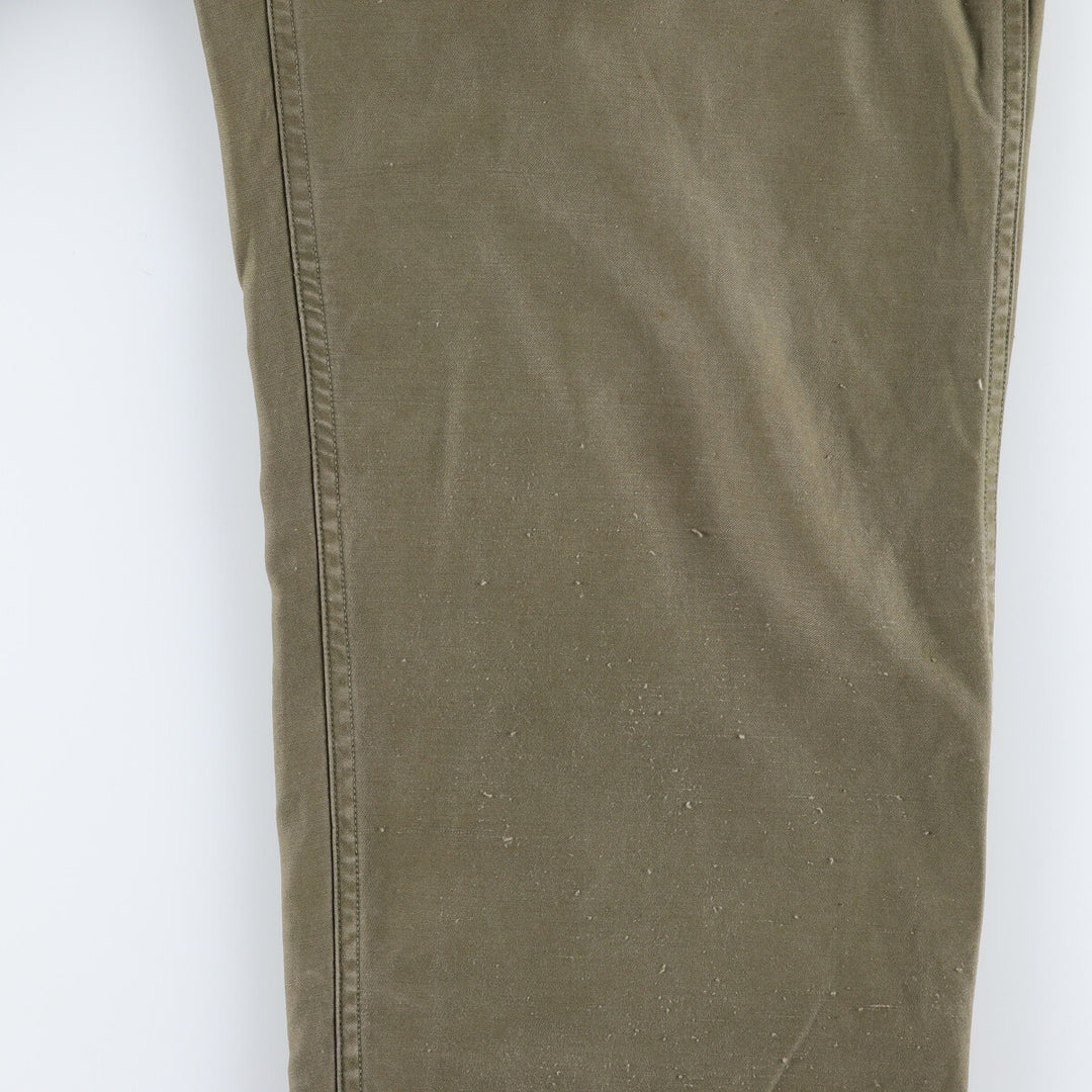 1940'S US Army genuine M-43 military field pants, trousers, made in USA, 32x32, men's w31 equivalent, vintage /eva003297