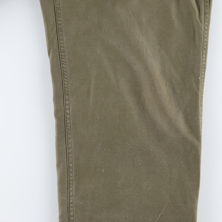 1940'S US Army genuine M-43 military field pants, trousers, made in USA, 32x32, men's w31 equivalent, vintage /eva003297