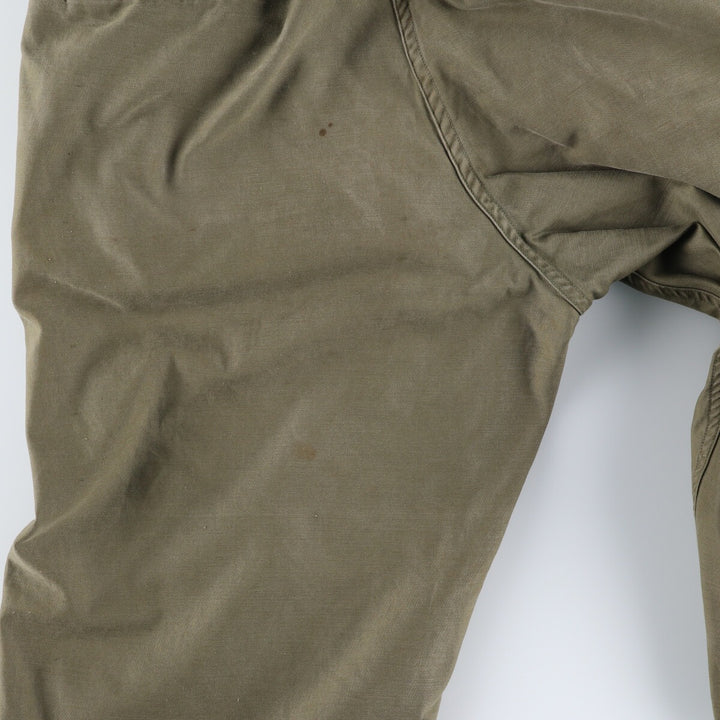 1940'S US Army genuine M-43 military field pants, trousers, made in USA, 32x32, men's w31 equivalent, vintage /eva003297
