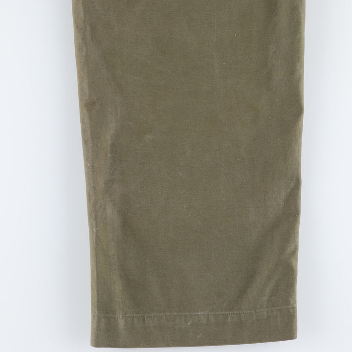 1940'S US Army genuine M-43 military field pants, trousers, made in USA, 32x32, men's w31 equivalent, vintage /eva003297