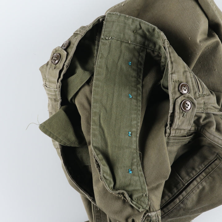 1940'S US Army genuine M-43 military field pants, trousers, made in USA, 32x32, men's w31 equivalent, vintage /eva003297