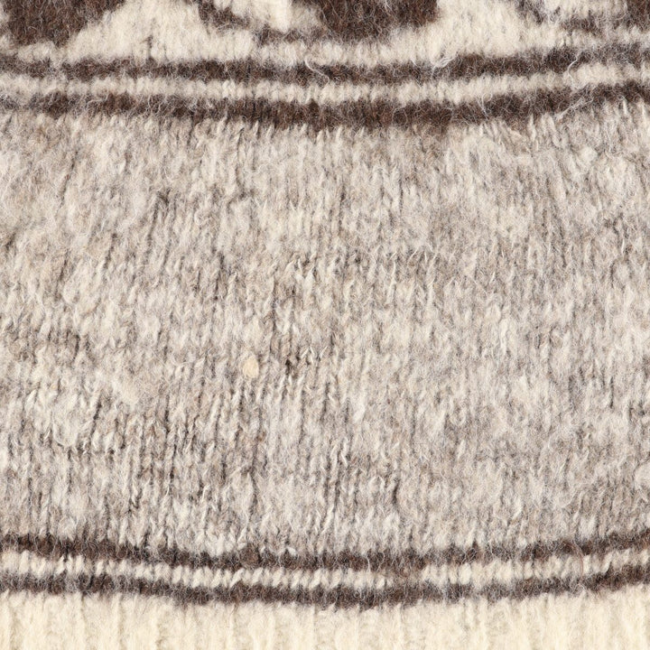 All-over Yin Yang Pattern wool knit sweater, men's XL size /eva003303