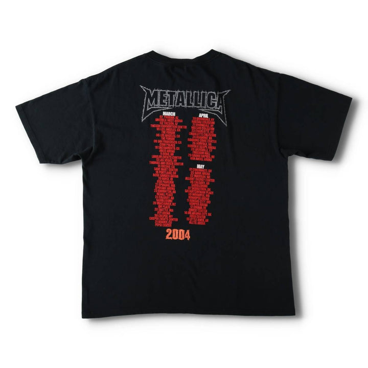 2000'S METALLICA ST.ANGER Madly in Anger with the World Tour Tour Band T-shirt, Men's XL equivalent. cotton black type Vintage Second Hand