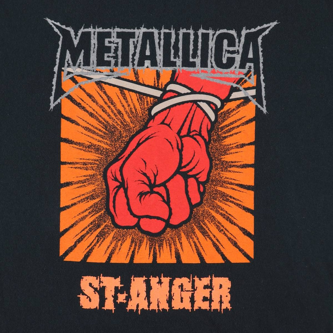 2000'S METALLICA ST.ANGER Madly in Anger with the World Tour Tour Band T-shirt, Men's XL equivalent. cotton black type Vintage Second Hand