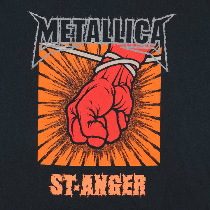 2000'S METALLICA ST.ANGER Madly in Anger with the World Tour Tour Band T-shirt, Men's XL equivalent. cotton black type Vintage Second Hand
