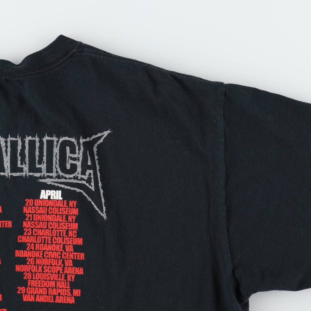 2000'S METALLICA ST.ANGER Madly in Anger with the World Tour Tour Band T-shirt, Men's XL equivalent. cotton black type Vintage Second Hand