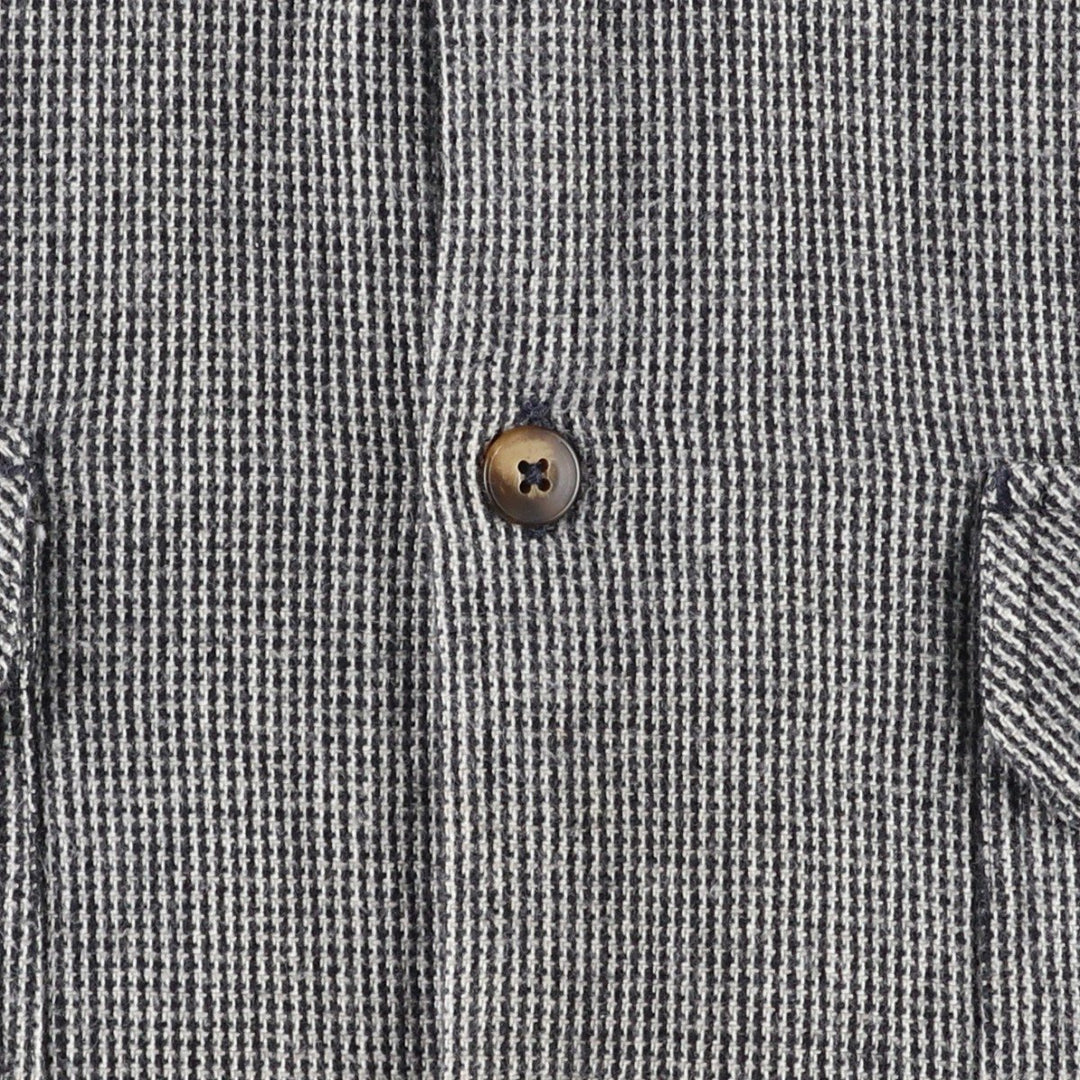 90s-00'S Patagonia Organic Cotton All-Over Print Long-Sleeve Heavy Flannel Shirt, Men's Size XL (approx.) Organic cotton black type Vintage Second Hand