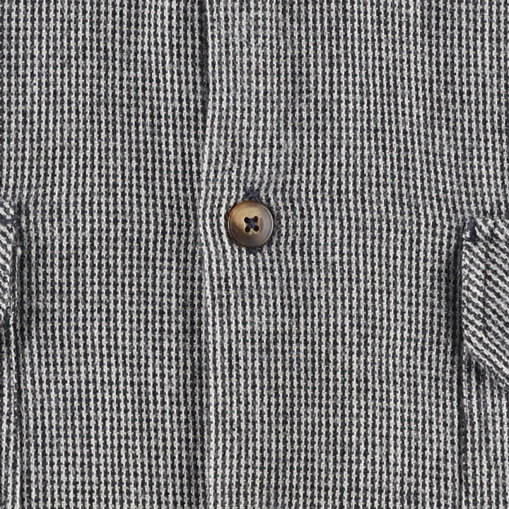 90s-00'S Patagonia Organic Cotton All-Over Print Long-Sleeve Heavy Flannel Shirt, Men's Size XL (approx.) Organic cotton black type Vintage Second Hand