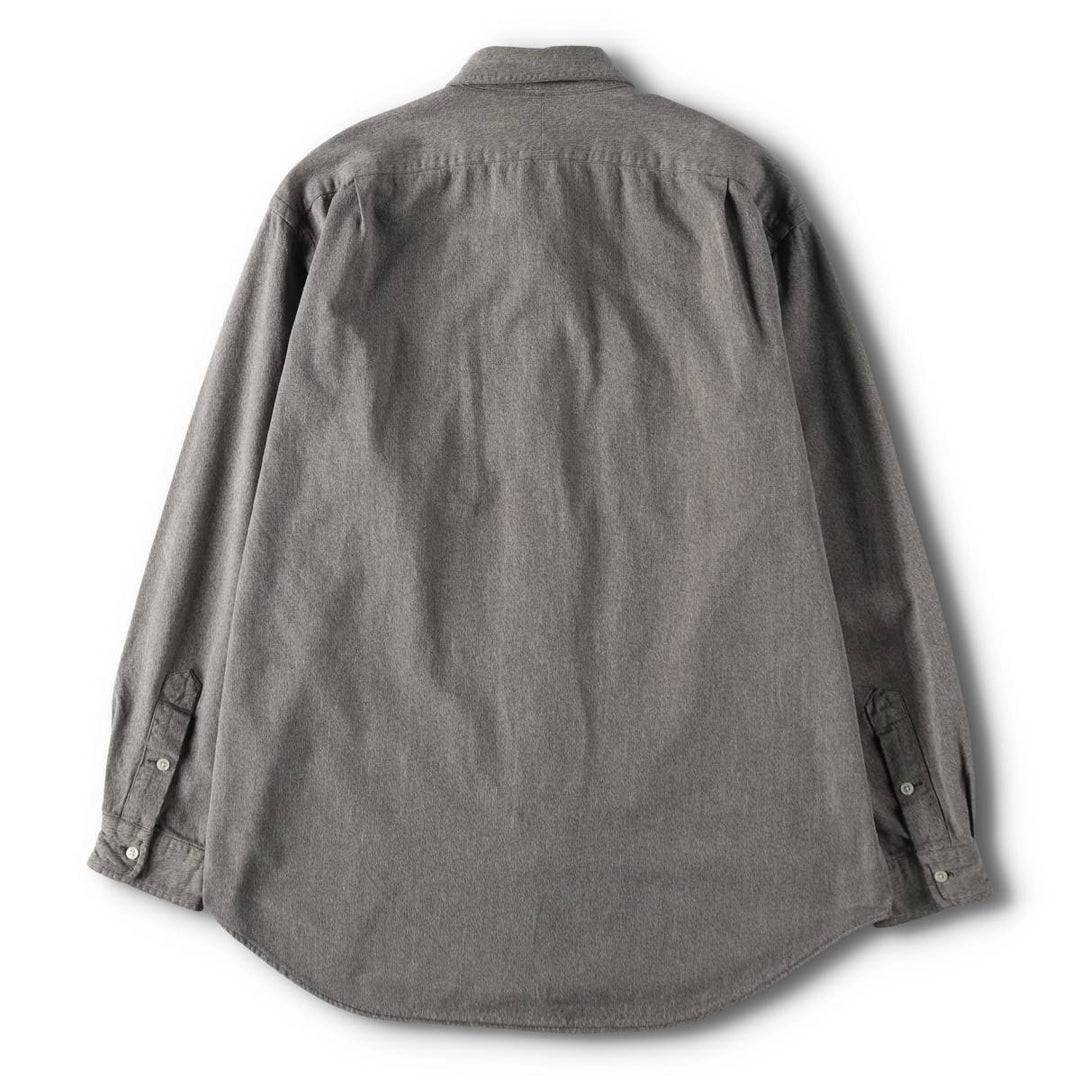 Ralph Lauren POLO by Ralph Lauren WORKSHIRT Long-Sleeve Work Shirt, Men's Size L (approx.) cotton gray type Vintage Second Hand