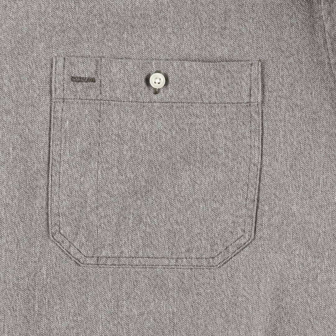 Ralph Lauren POLO by Ralph Lauren WORKSHIRT Long-Sleeve Work Shirt, Men's Size L (approx.) cotton gray type Vintage Second Hand